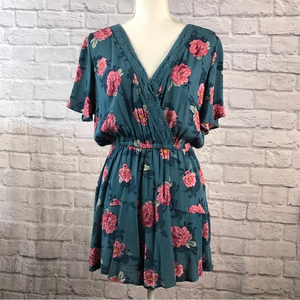 Flowy Romper Mini Skirt Crochet‎ trim